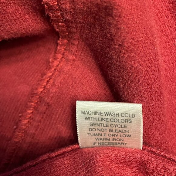 Christopher & Banks Women's Dark Red Unlined Corduroy Jacket Size S - Picture 3 of 9